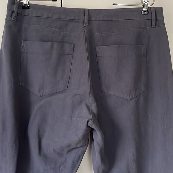 Ann Taylor Loft Linen Cotton Pants in Gray Size-Large NWOT - Picture 4 of 16